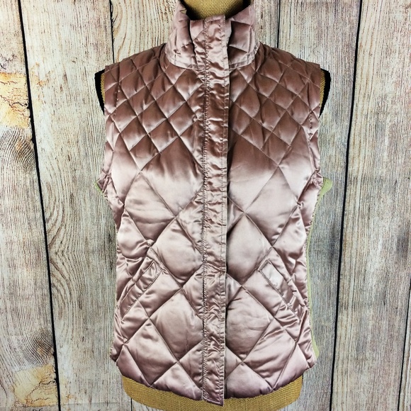 Eddie Bauer Jackets & Blazers - Eddie Bauer Down Pink & Cream Reversible Vest Sz M